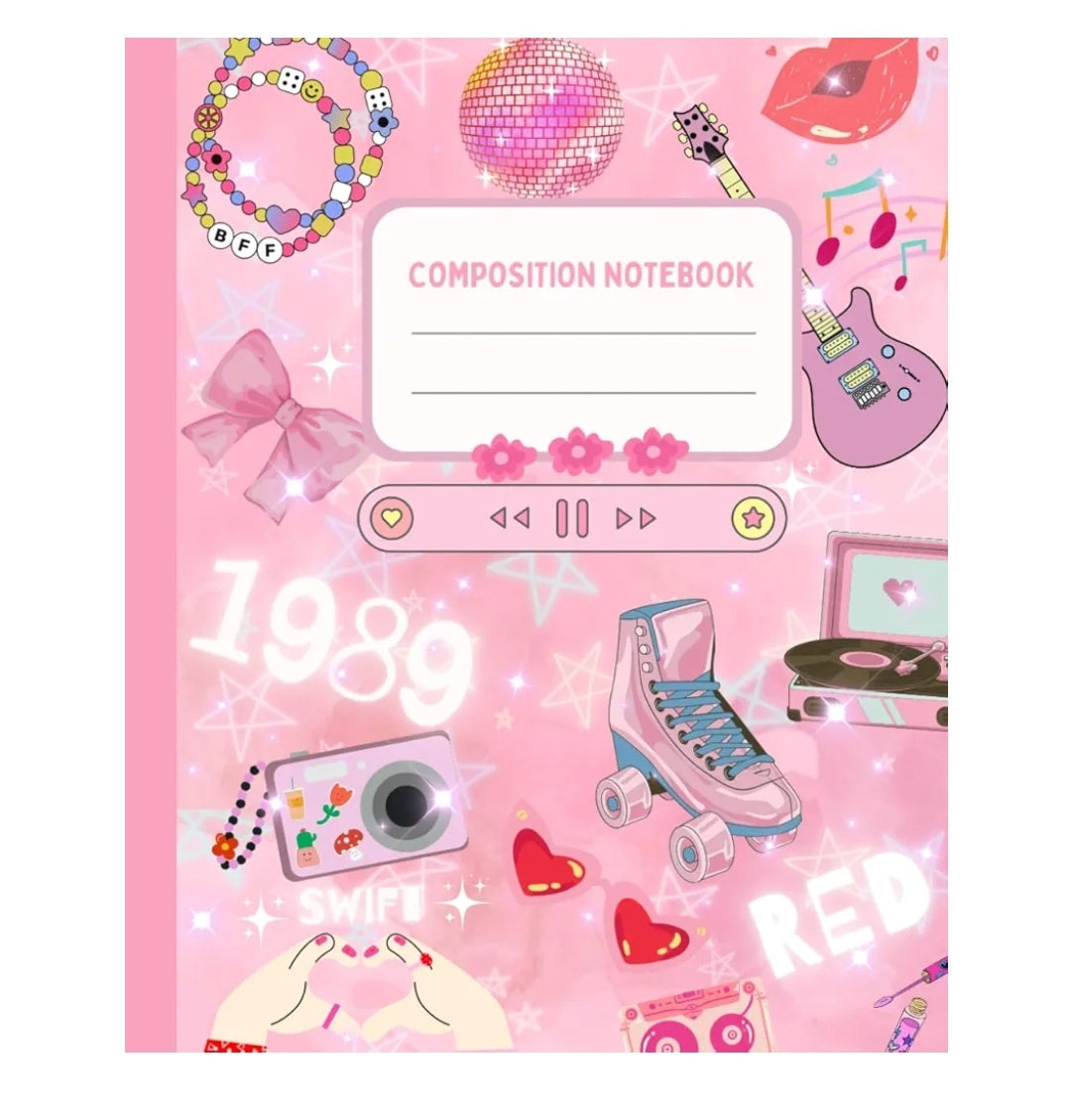 Taylor Swift Inspired Notebook