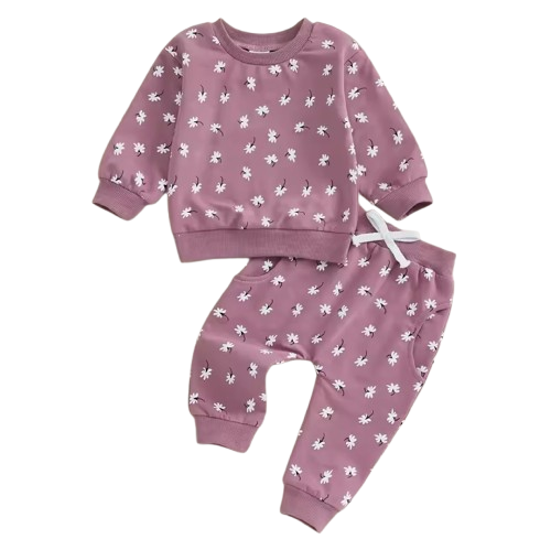 Purple Floral Set