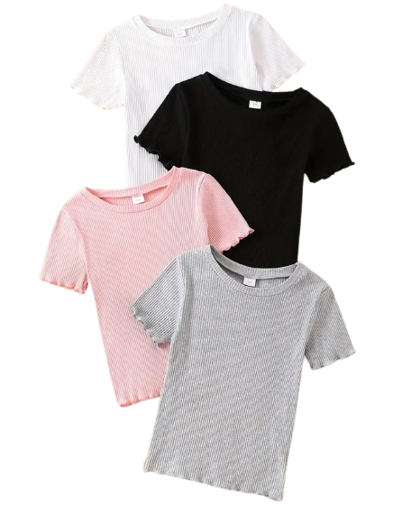 Ribbed Cotton Tshirts