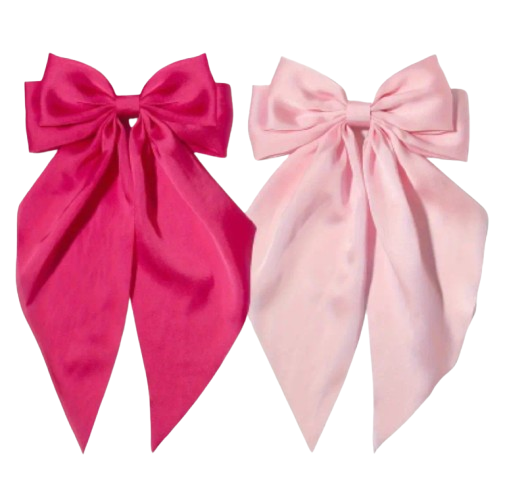Fabric Bow Hair Clips