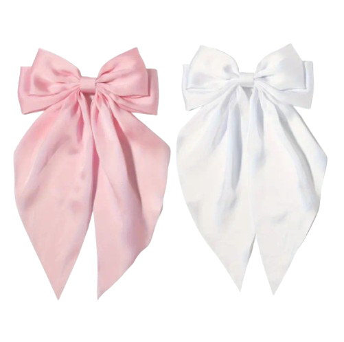 Fabric Bow Hair Clips