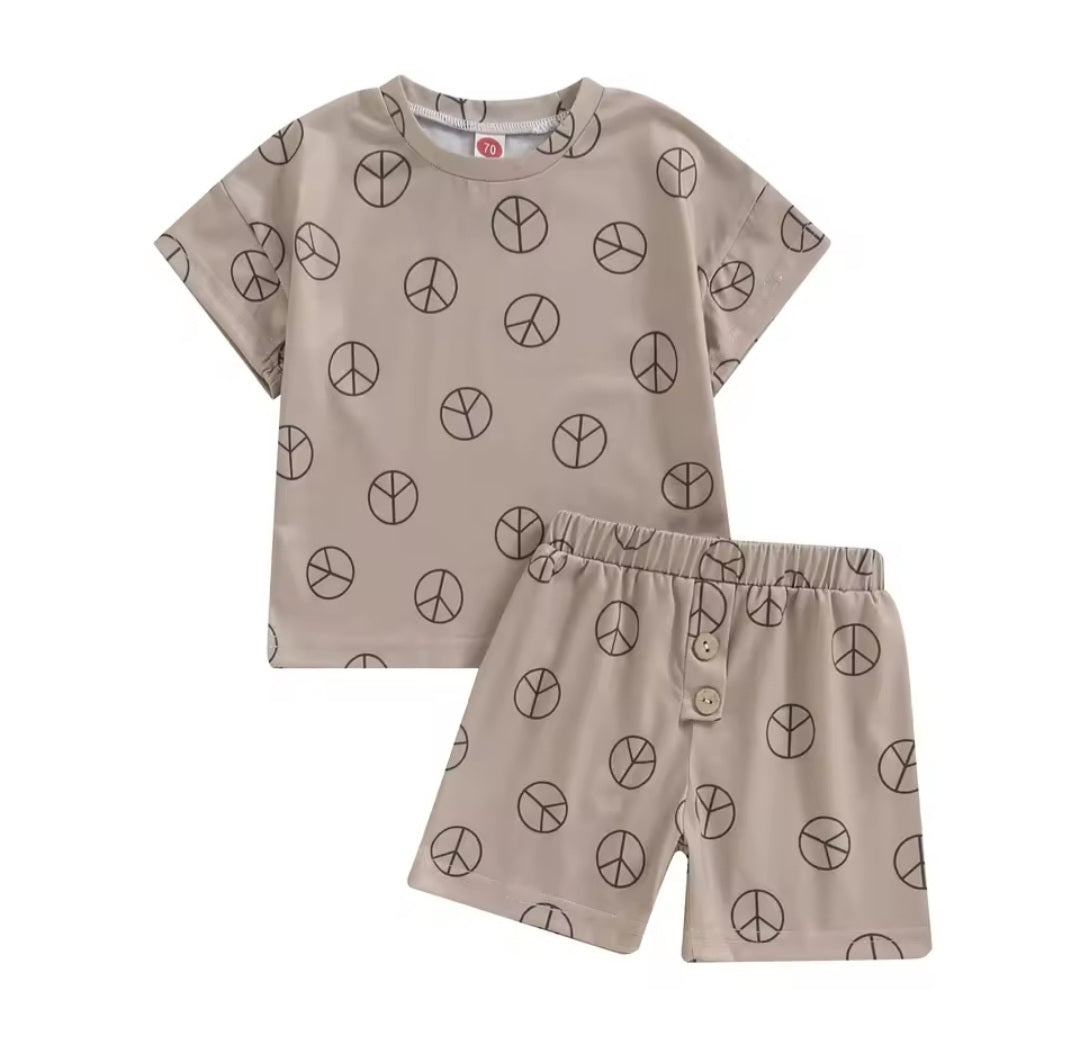 Tan Peace Set