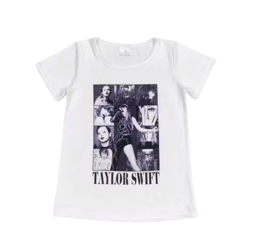 Taylor Swift Collage Tshirt Black and White