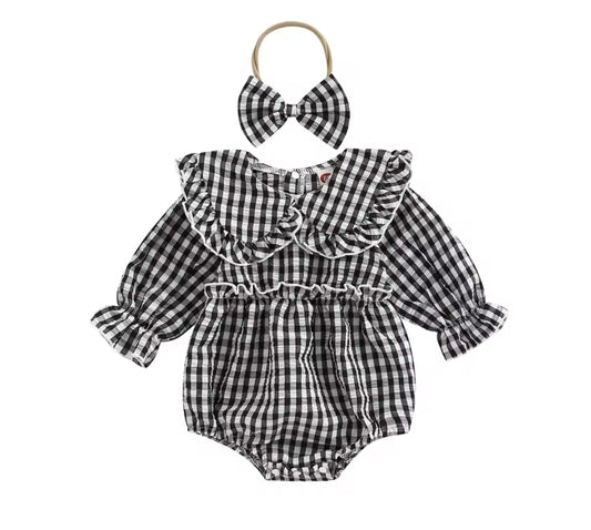 Gingham Romper