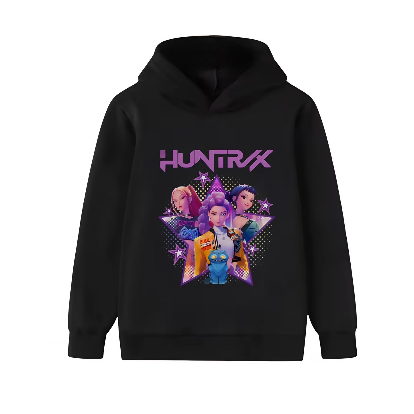K Pop - Demon Hunters - Huntrix double-sided hoodie