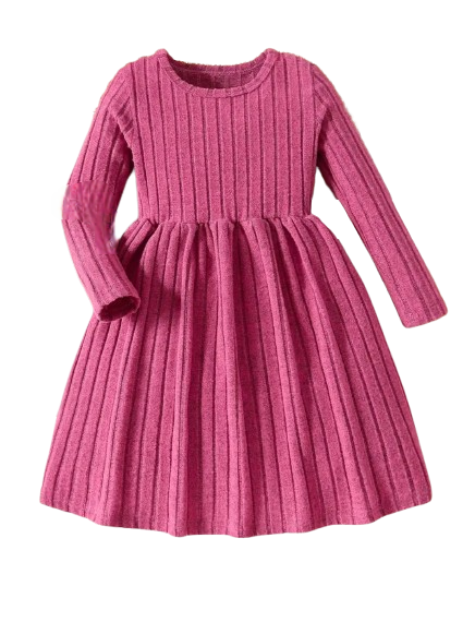 Pink fuzzy dress