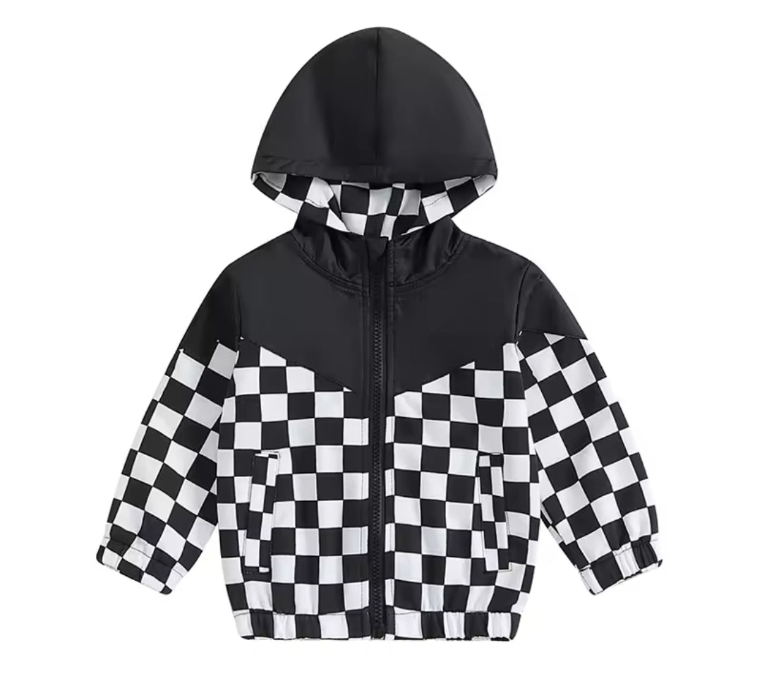 Checkered Wind Breaker
