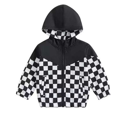 Checkered Wind Breaker