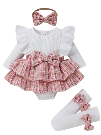 Pink Tweed Set