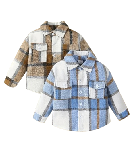 Bow Plaid Dress Shirt