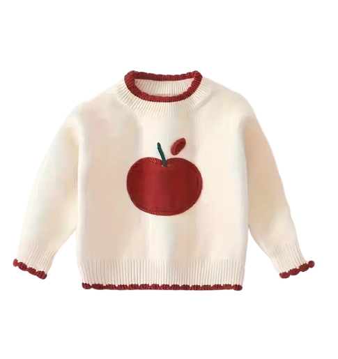 Apple knit sweater