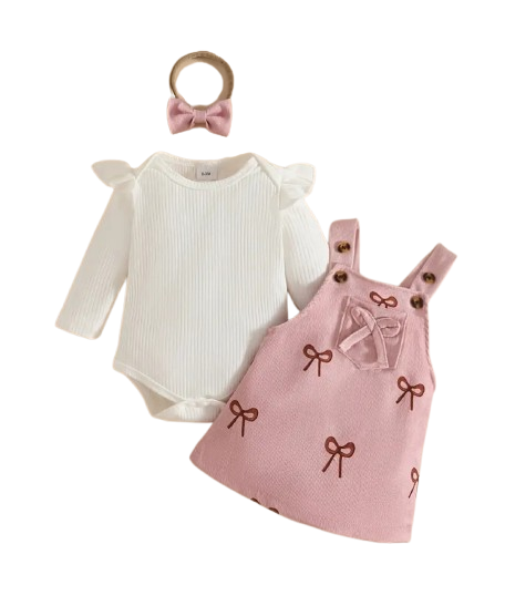 Pink Bow Courdory Set