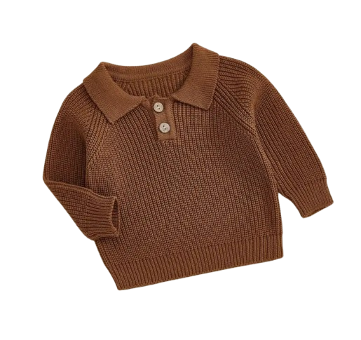 Chocolate brown knit sweater
