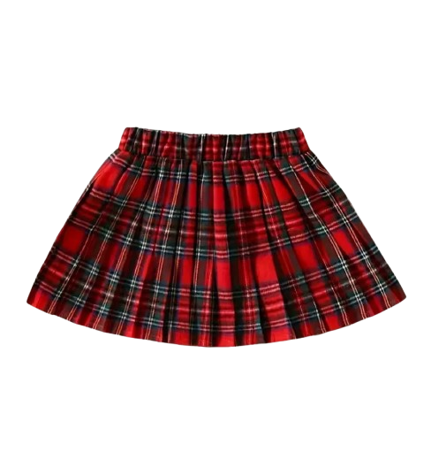 Plaid Red Skirt