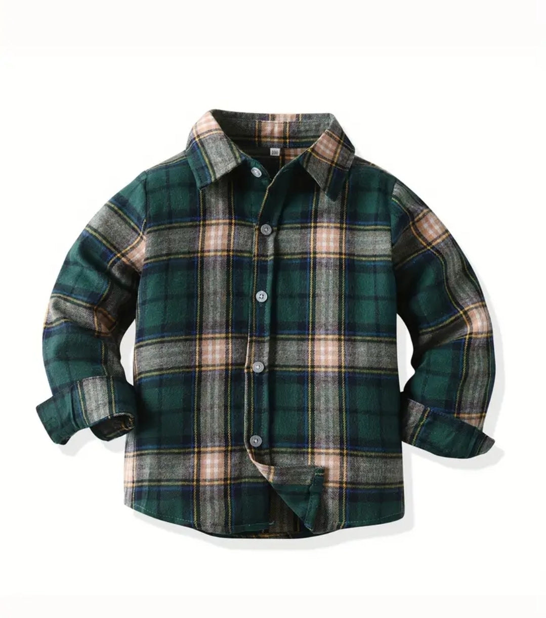 Green Plaid Dress Shirt