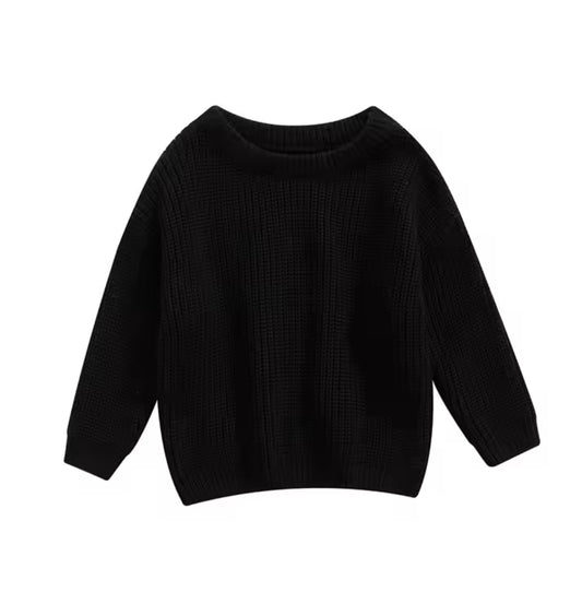 Black knit sweater
