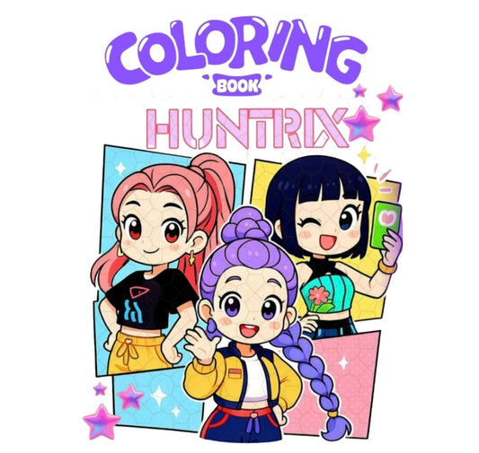KPop Colouring Book 100 Page Digital Download