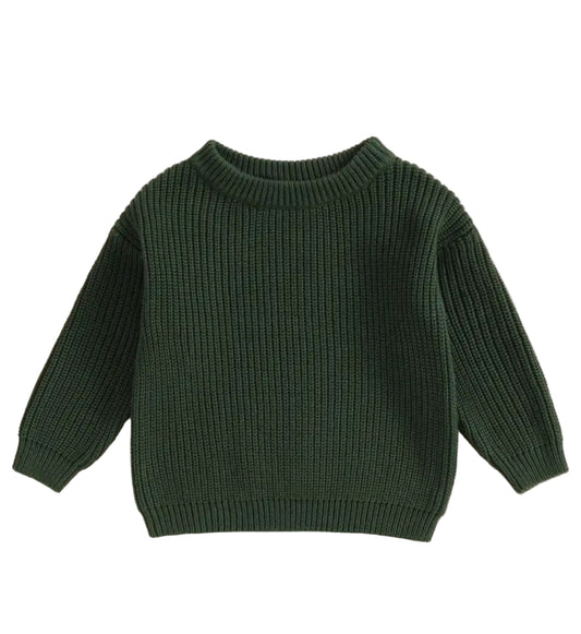 Everest Green Knit Sweater