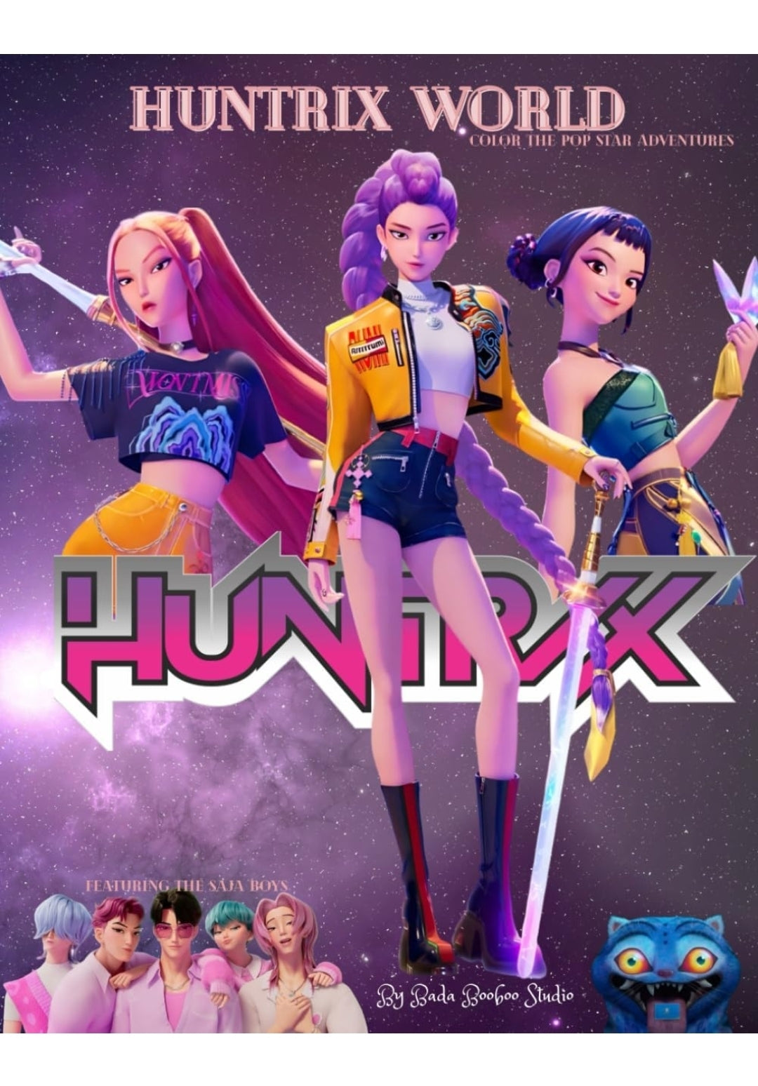 Huntrix Coloring book paperback