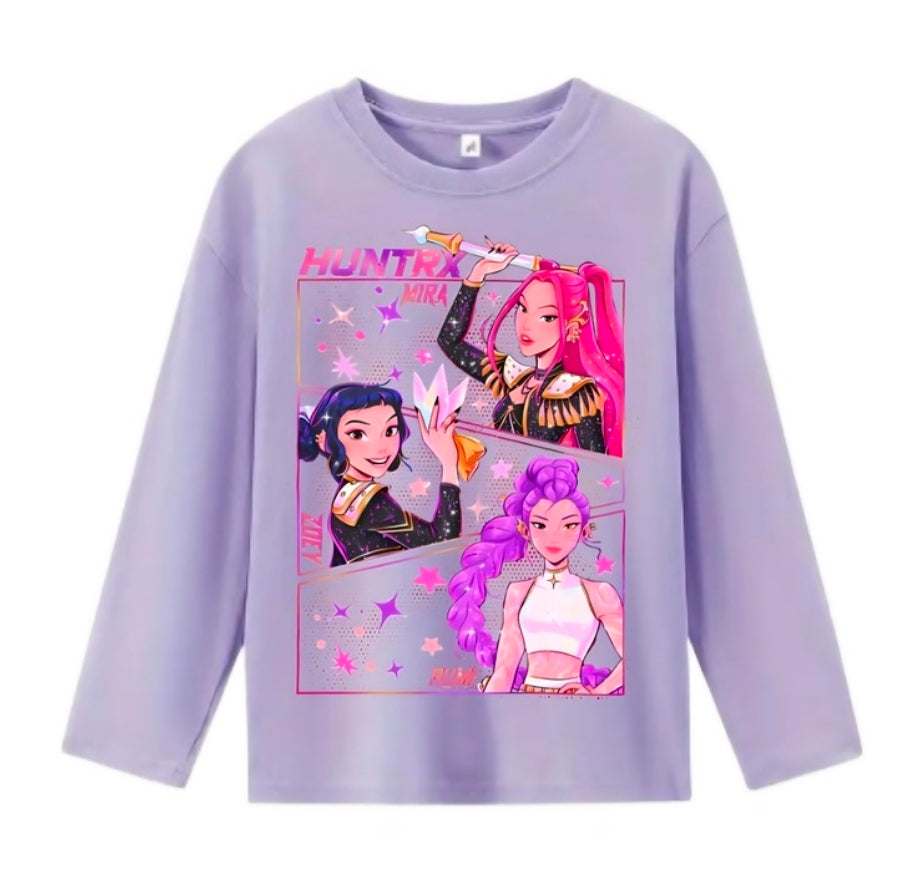 Huntrix Purple Long Sleeve Top