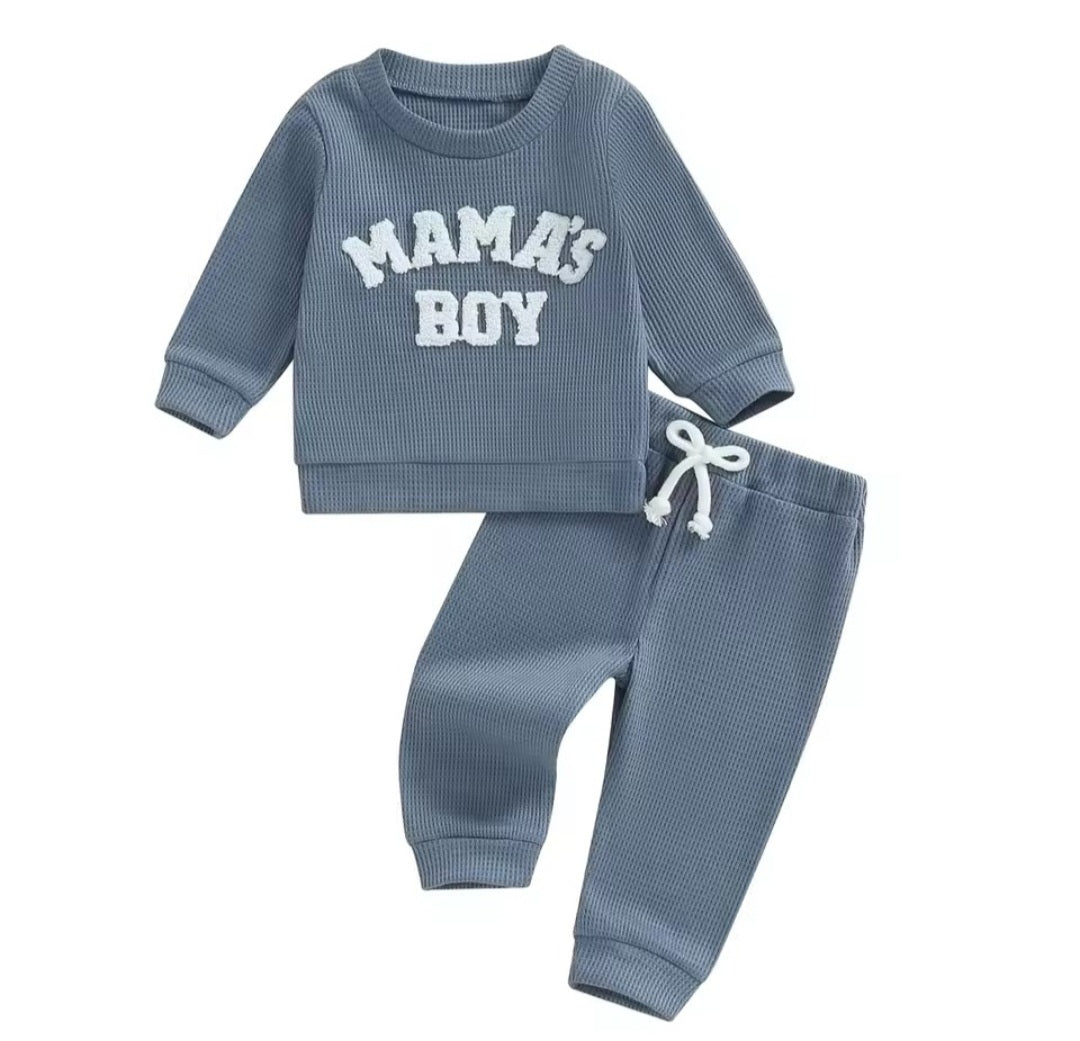 Mamas Boy Blue waffle set