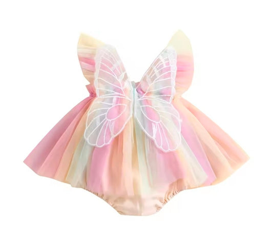 Butterfly rainbow romper