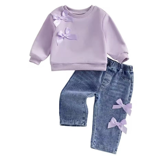 Purple Bow set