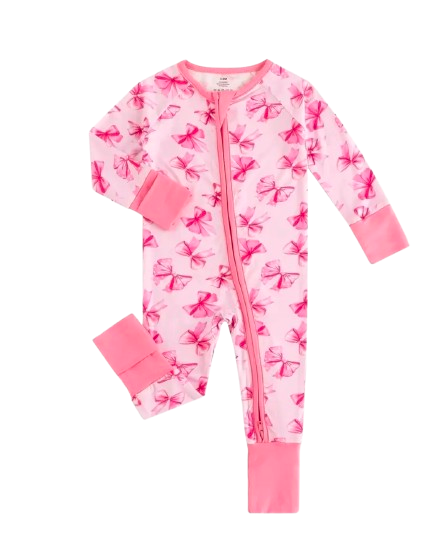 Pinky Bow Bamboo Sleeper