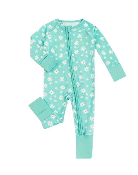 Teal Daisy Bamboo Sleeper