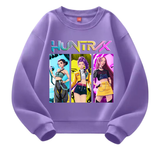 Purple huntrix sweater