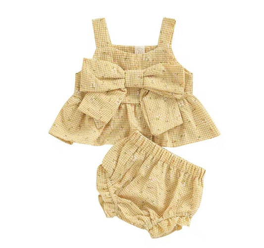 Yellow Floral 2 piece set