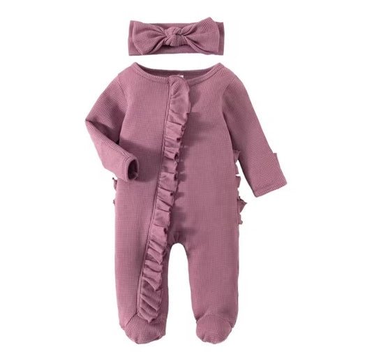 Purple Sleeper with headband