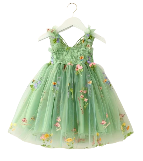 Green 🌼 Flower dress