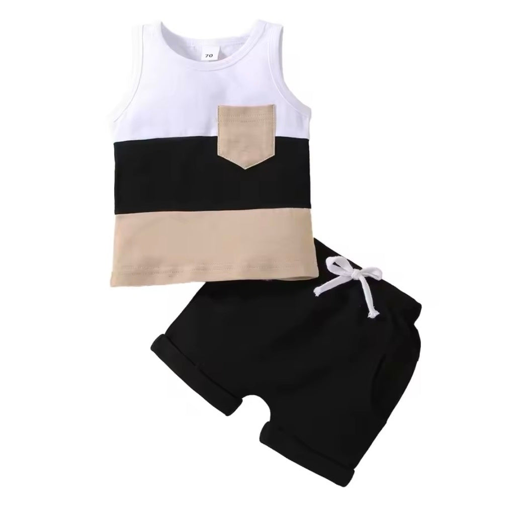 Neutral colour block set