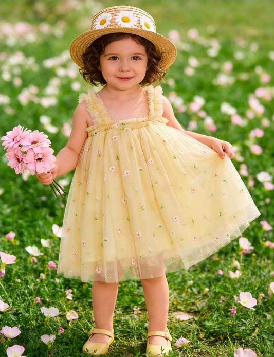Yellow Daisy Tutu Dress