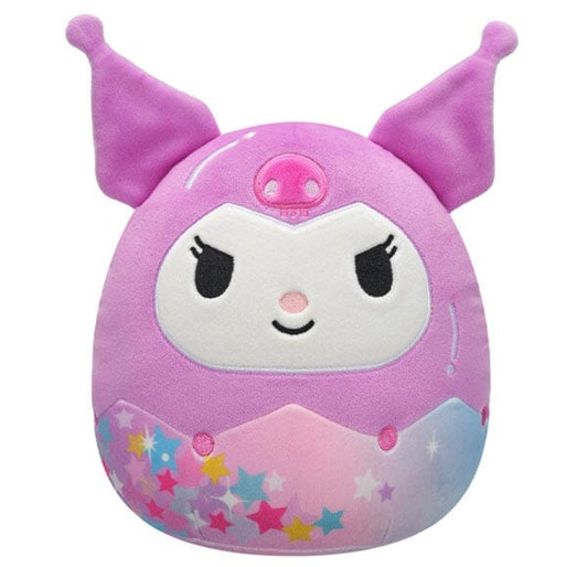Squishmallows Super Soft Plush Toy 8" Sanrio Hello Kitty Star Shine Squad - Kuromi