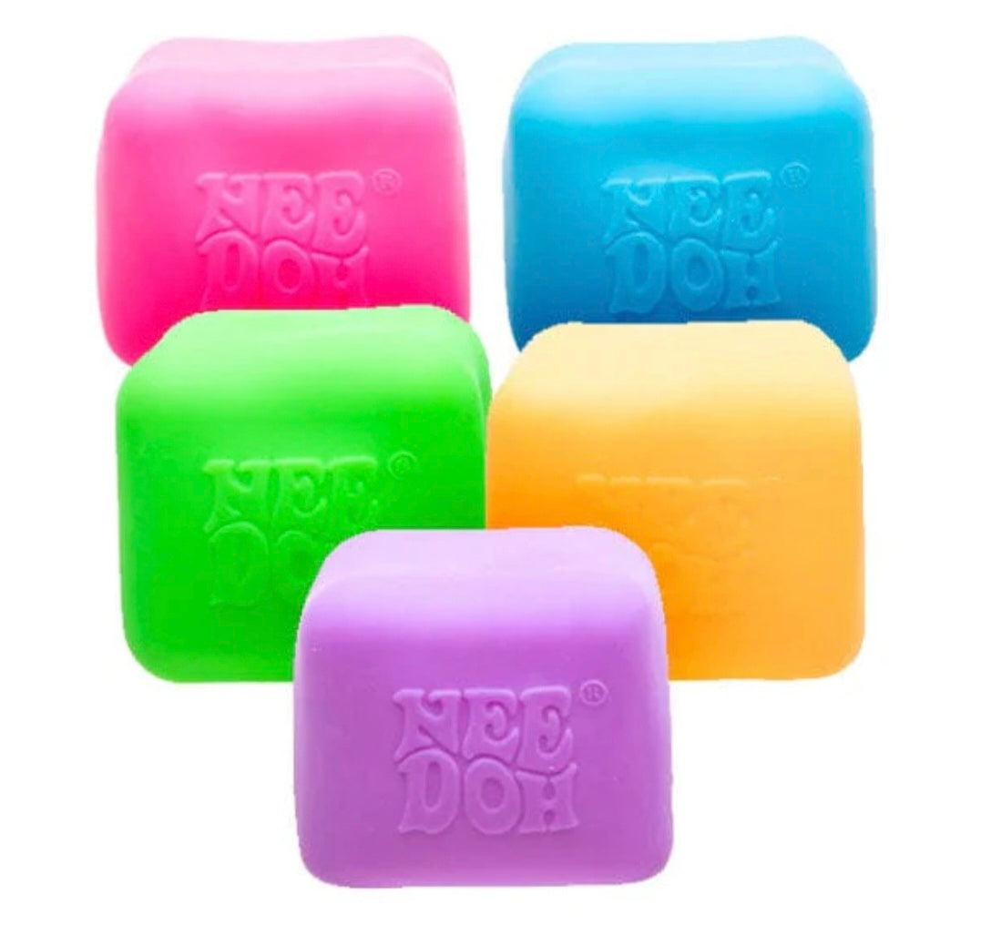 Nee Doh® GLOW Cube Squishy Fidget Stress Ball (1pc)