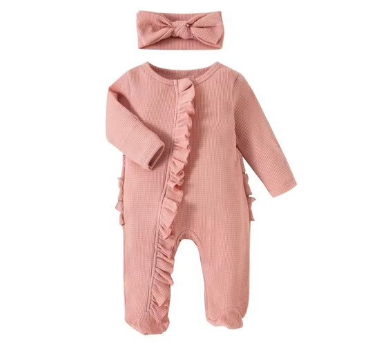 Pink Sleeper with headband
