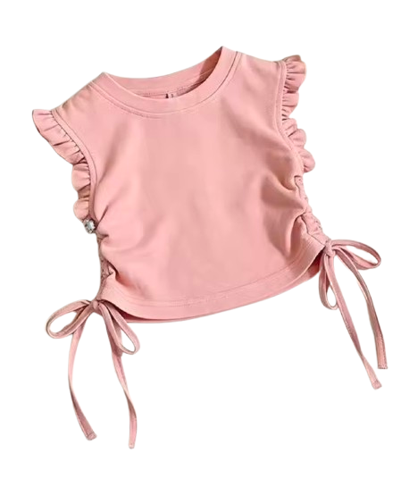 Pink Scrunch up tshirt