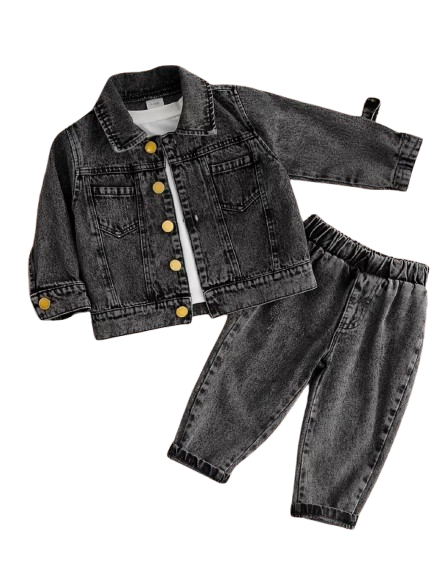 Black Denim Set