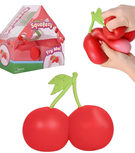 The Sunny Days Entertainment Toymendous Squishy Cherry Stress Relief Toy