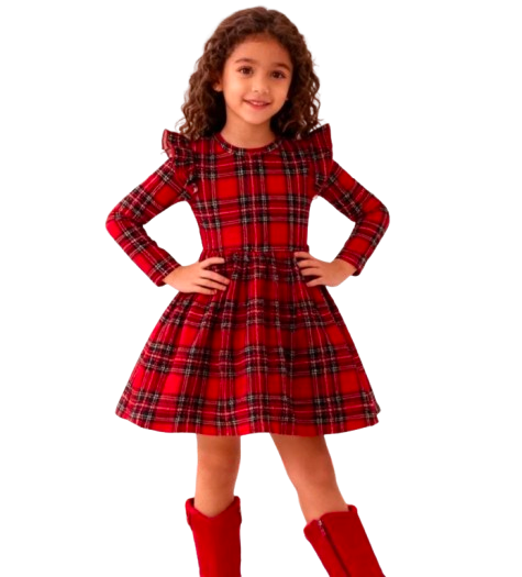 Tartan Red plaid dress