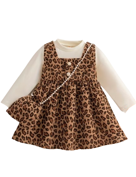 Leopard dress set