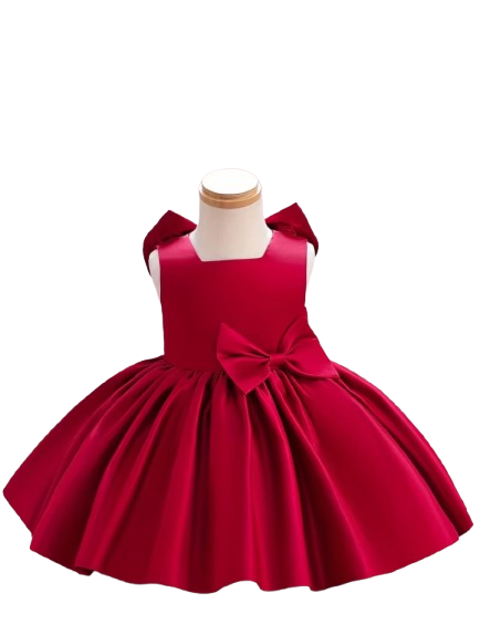 Red Bow Formal Baby dress