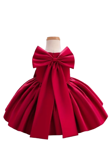 Red Bow Formal Baby dress