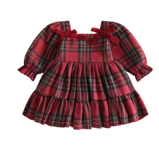 Tartan baby dress