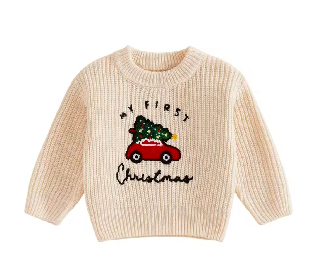 My 1st Christmas knitted sweater