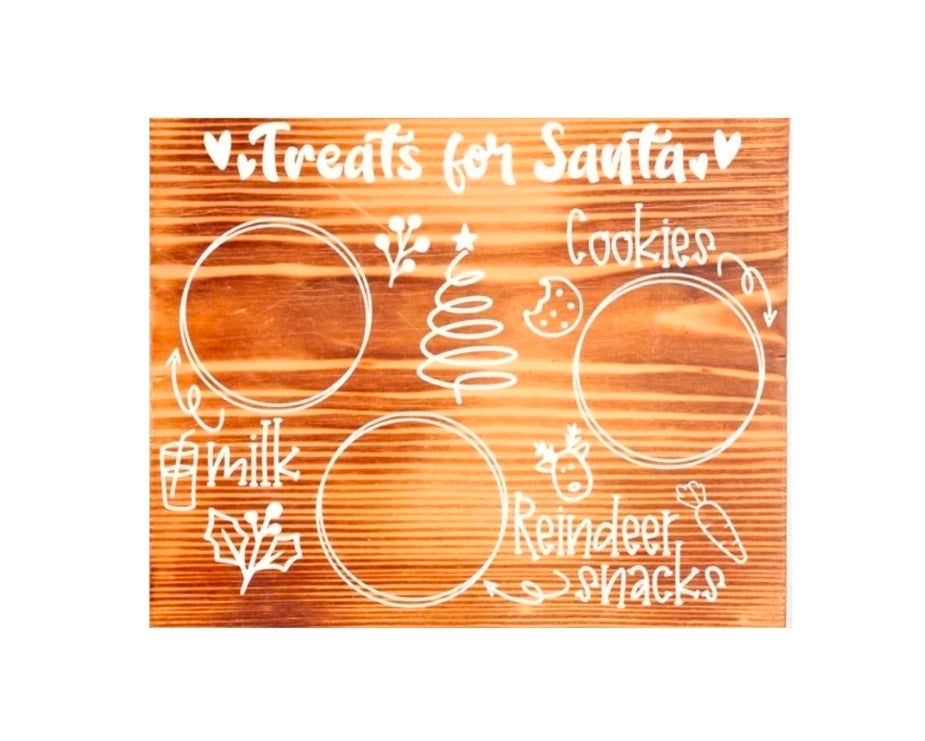 Treats For Santa Bamboo Board