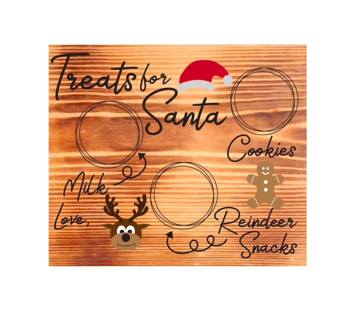 Treats For Santa Bamboo Board