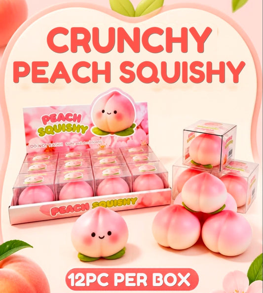 PEACH CRUNCHY SQUISHY TOY